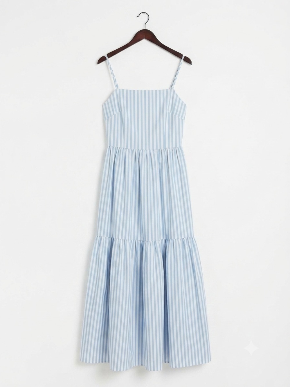Rag & Bone Leilah Striped Poplin Tiered Maxi Dress - Picture 2 of 9